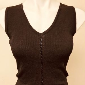 A Black V-Neck Shirt